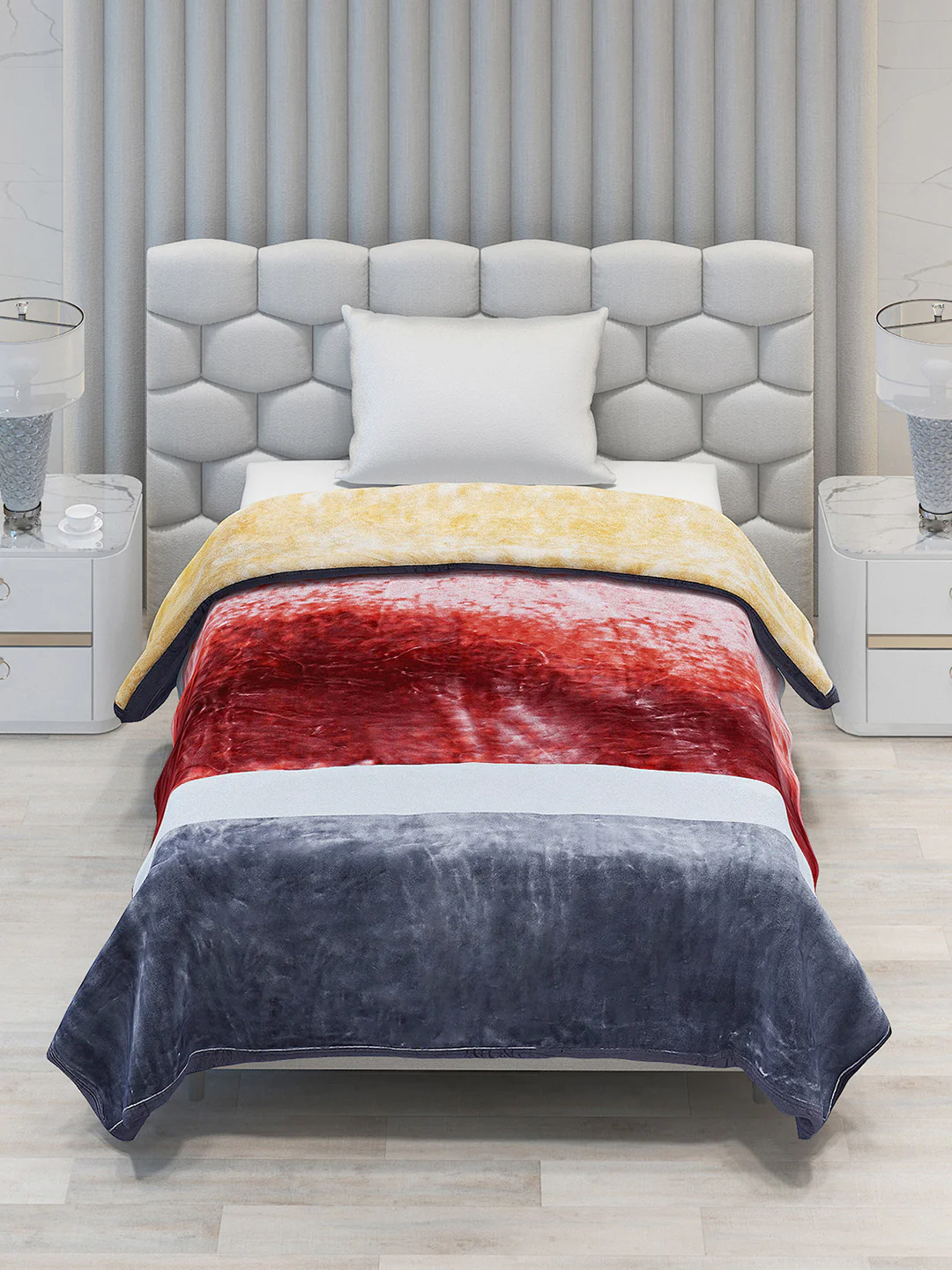 Printed Single Bed 1051 GSM Blanket Bling 2 Ply (Weight 3.7 kg) - Image 3