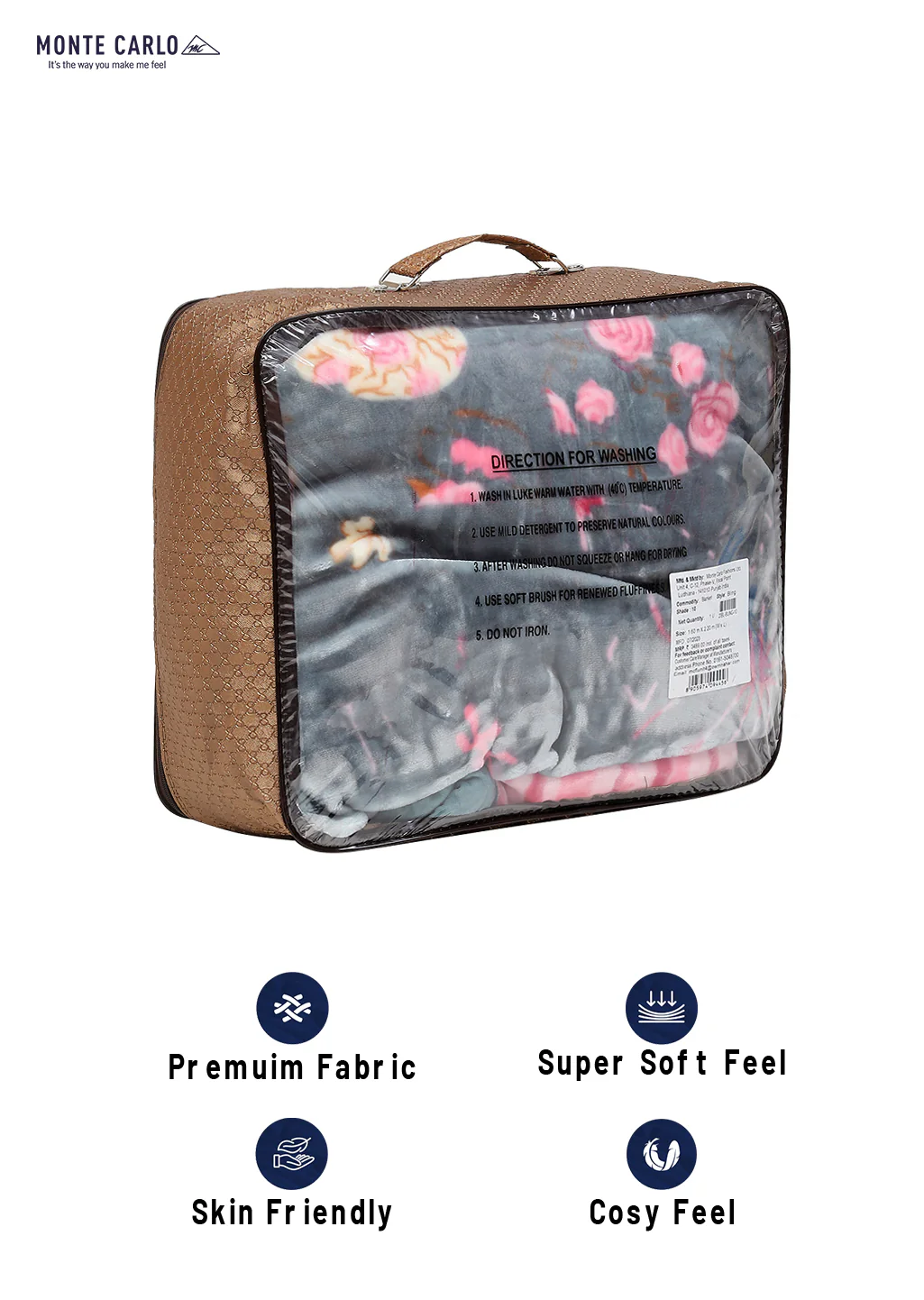 Printed Single Bed 1051 GSM Blanket Bling 2 Ply (Weight 3.7 kg) - Image 8