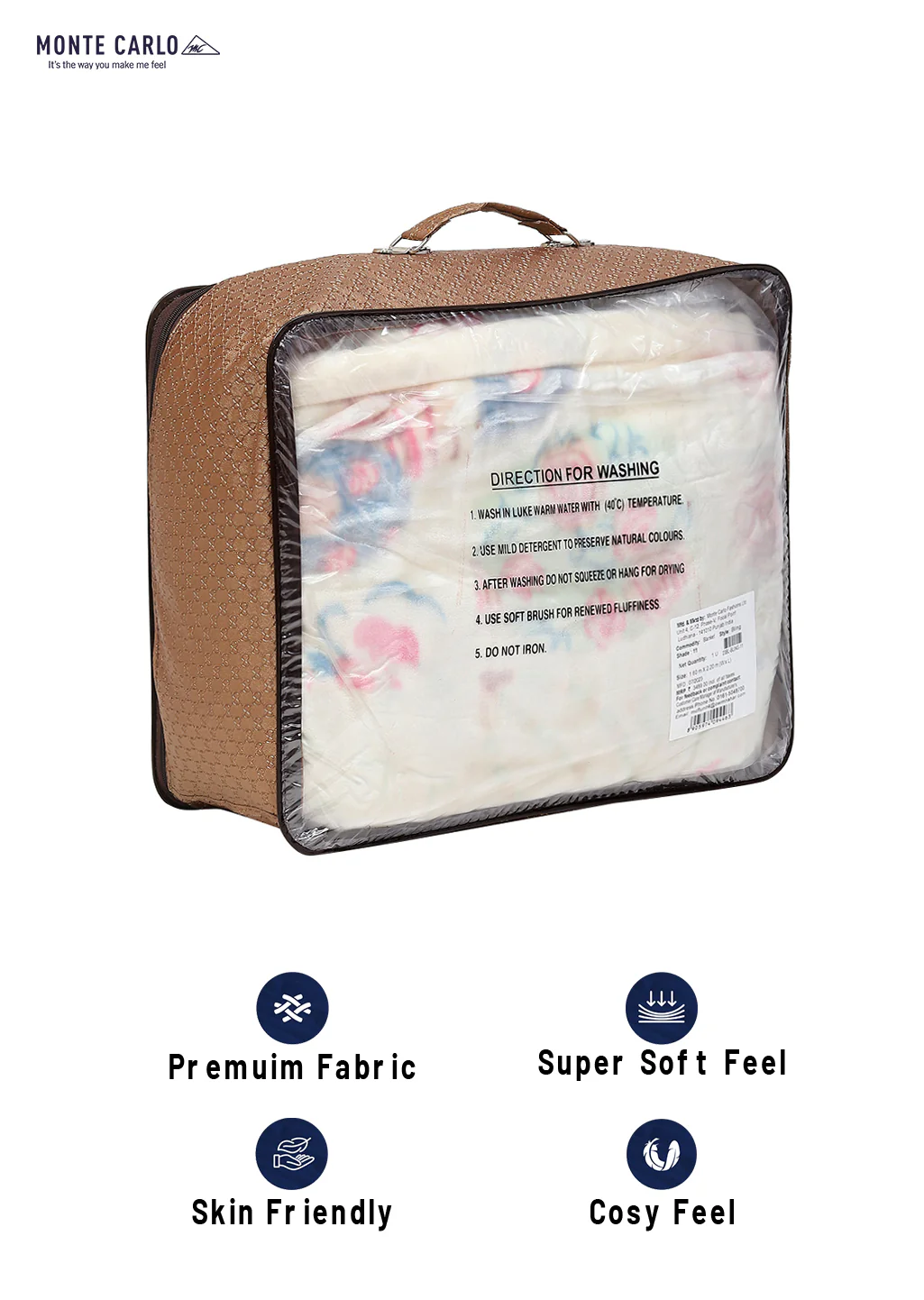 Printed Single Bed 1051 GSM Blanket Bling 2 Ply (Weight 3.7 kg) - Image 8