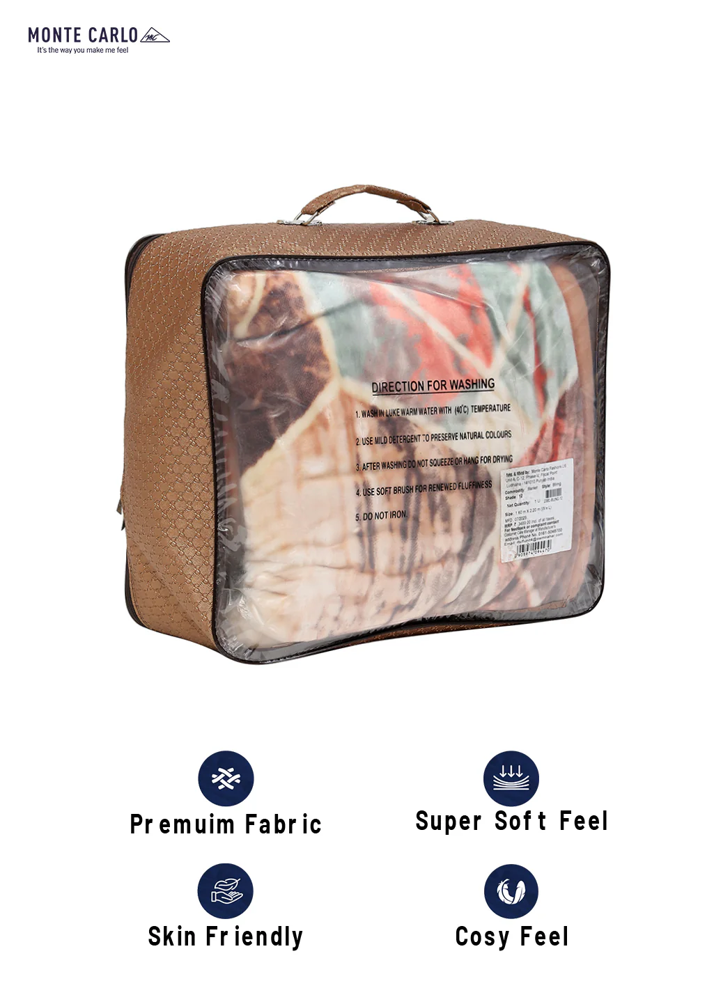 Printed Single Bed 1051 GSM Blanket Bling 2 Ply (Weight 3.7 kg) - Image 8