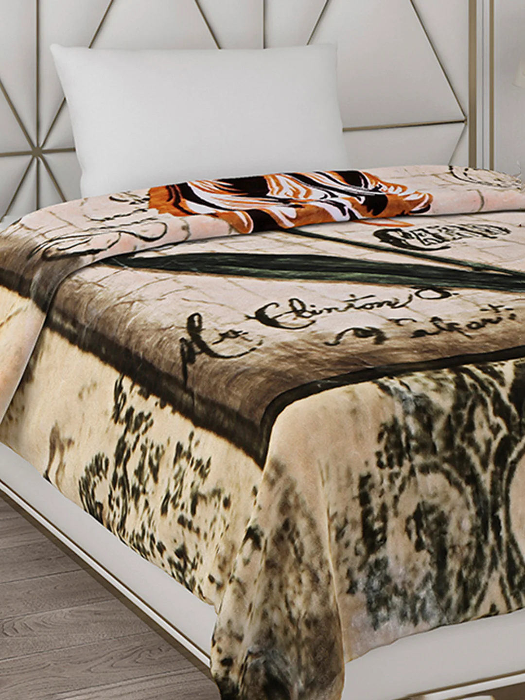Printed Single Bed Blanket for Heavy Winter -2 Ply - Image 4