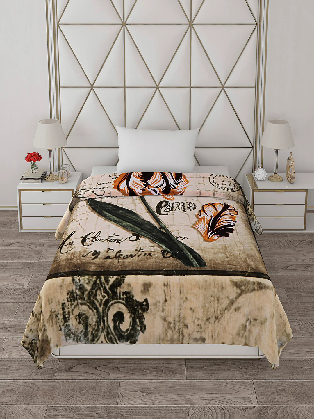 Printed Single Bed Blanket for Heavy Winter -2 Ply - Image 3
