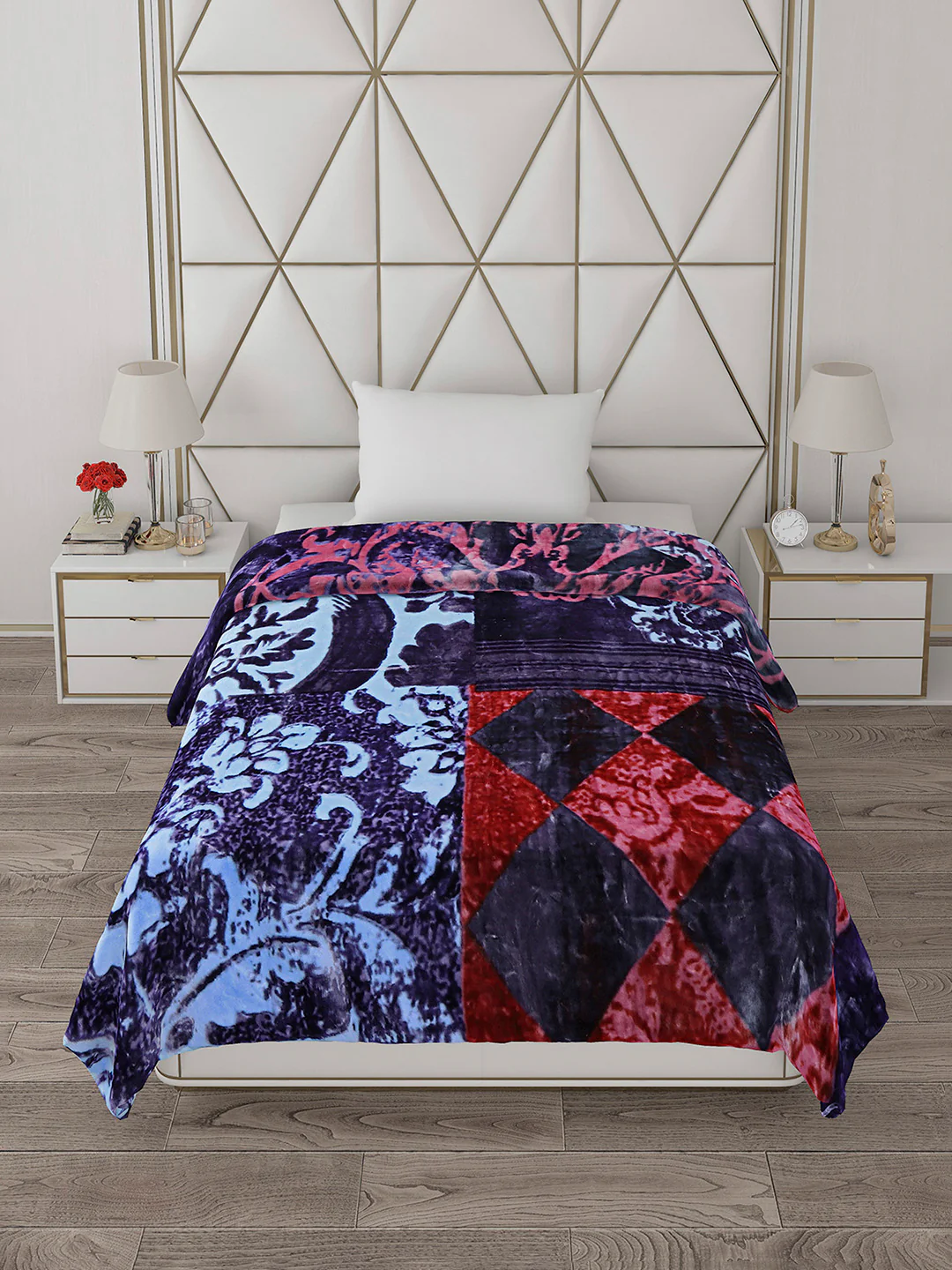 Printed Single Bed Blanket for Heavy Winter -2 Ply - Image 3