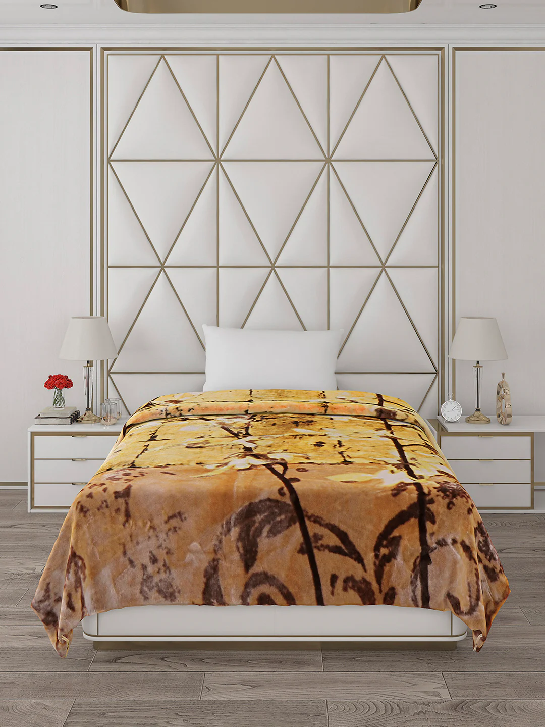 Printed Single Bed 1051 GSM Blanket Pearl 2 Ply (Weight 3.7 kg) - Image 3