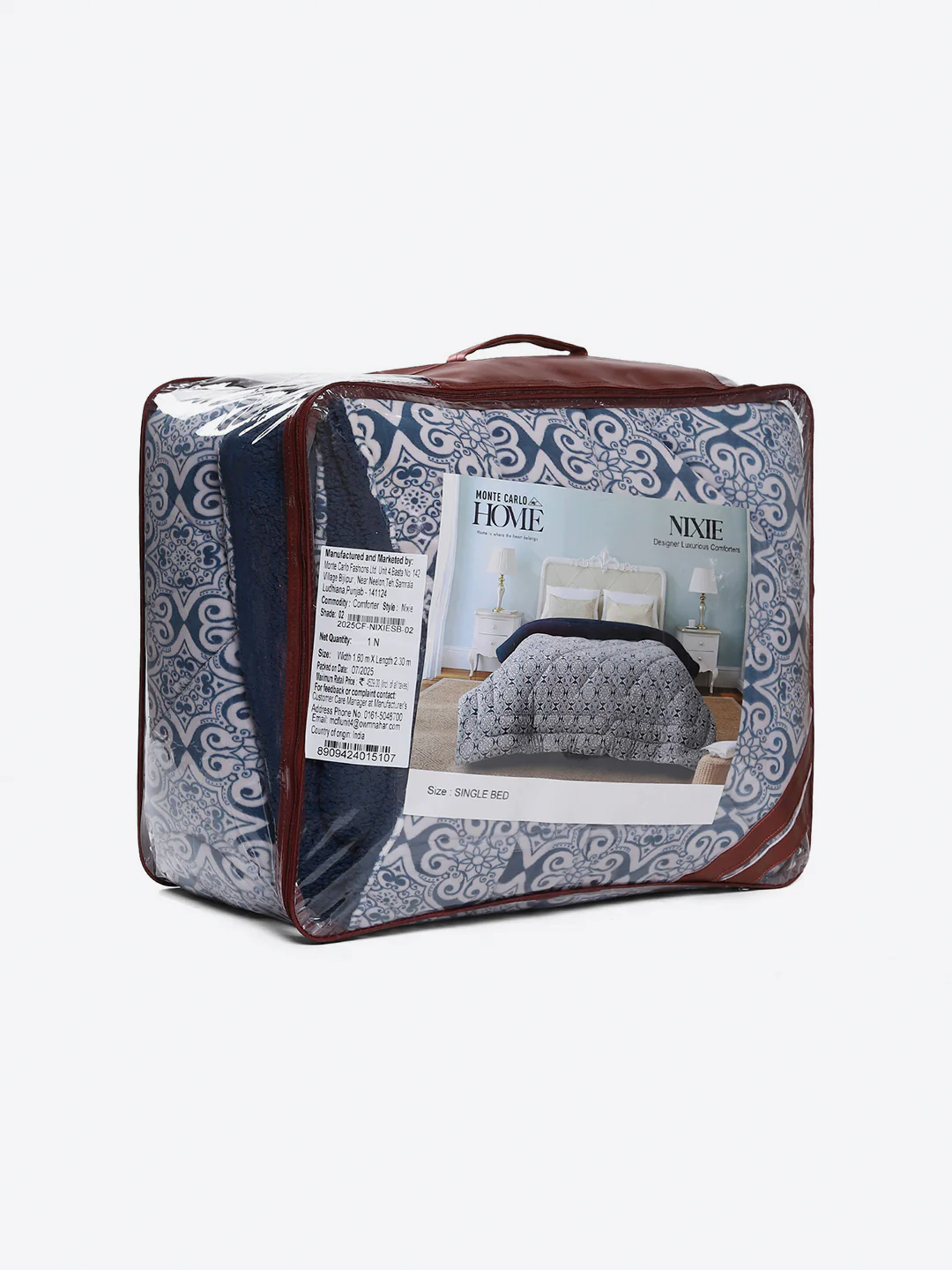 Printed Single Bed 1114 GSM Comforter for Winter - (Nixie) - Image 8