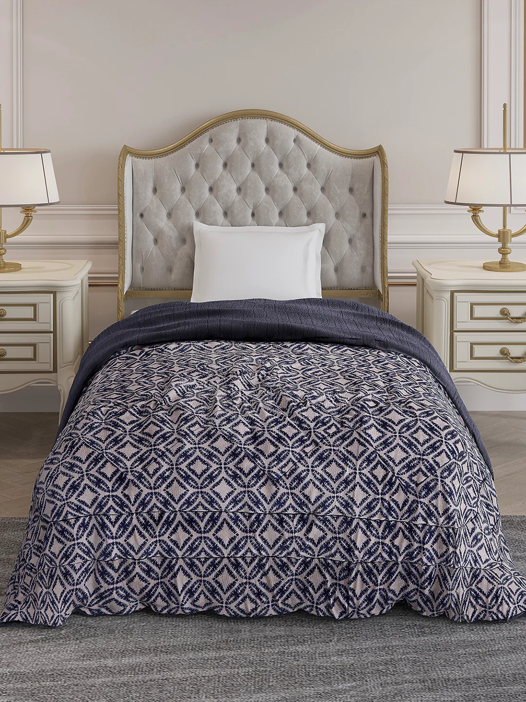 Printed Single Bed 1114 GSM Comforter for Winter - (Nixie) - Image 2