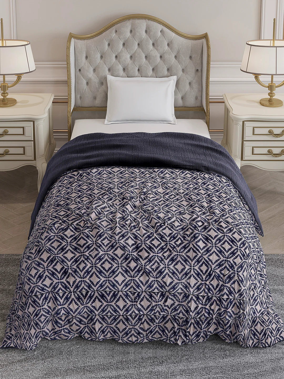 Printed Single Bed 1114 GSM Comforter for Winter - (Nixie) - Image 3