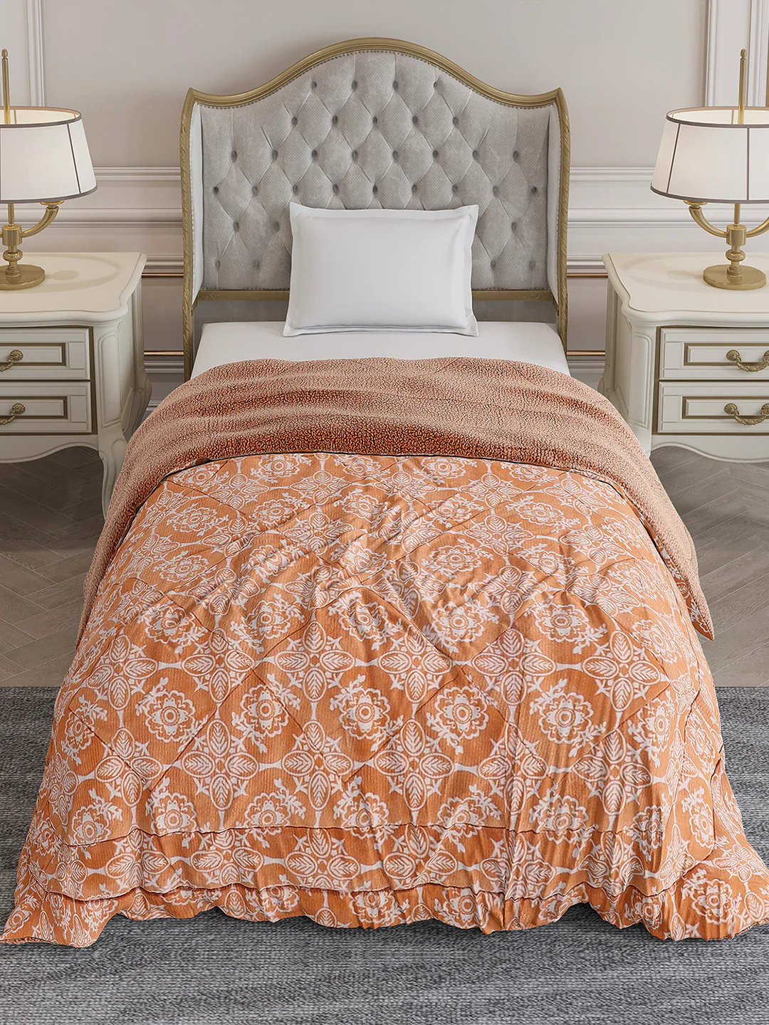 Printed Single Bed 1114 GSM Comforter for Winter - (Nixie) - Image 3