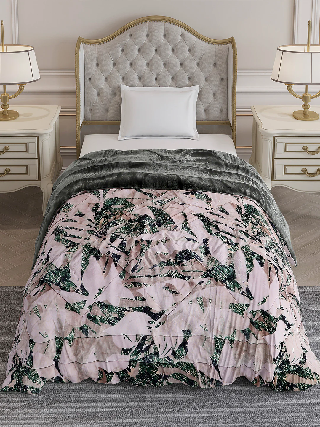 Printed Single Bed 1155 GSM Comforter for Winter - (Dixie) - Image 3