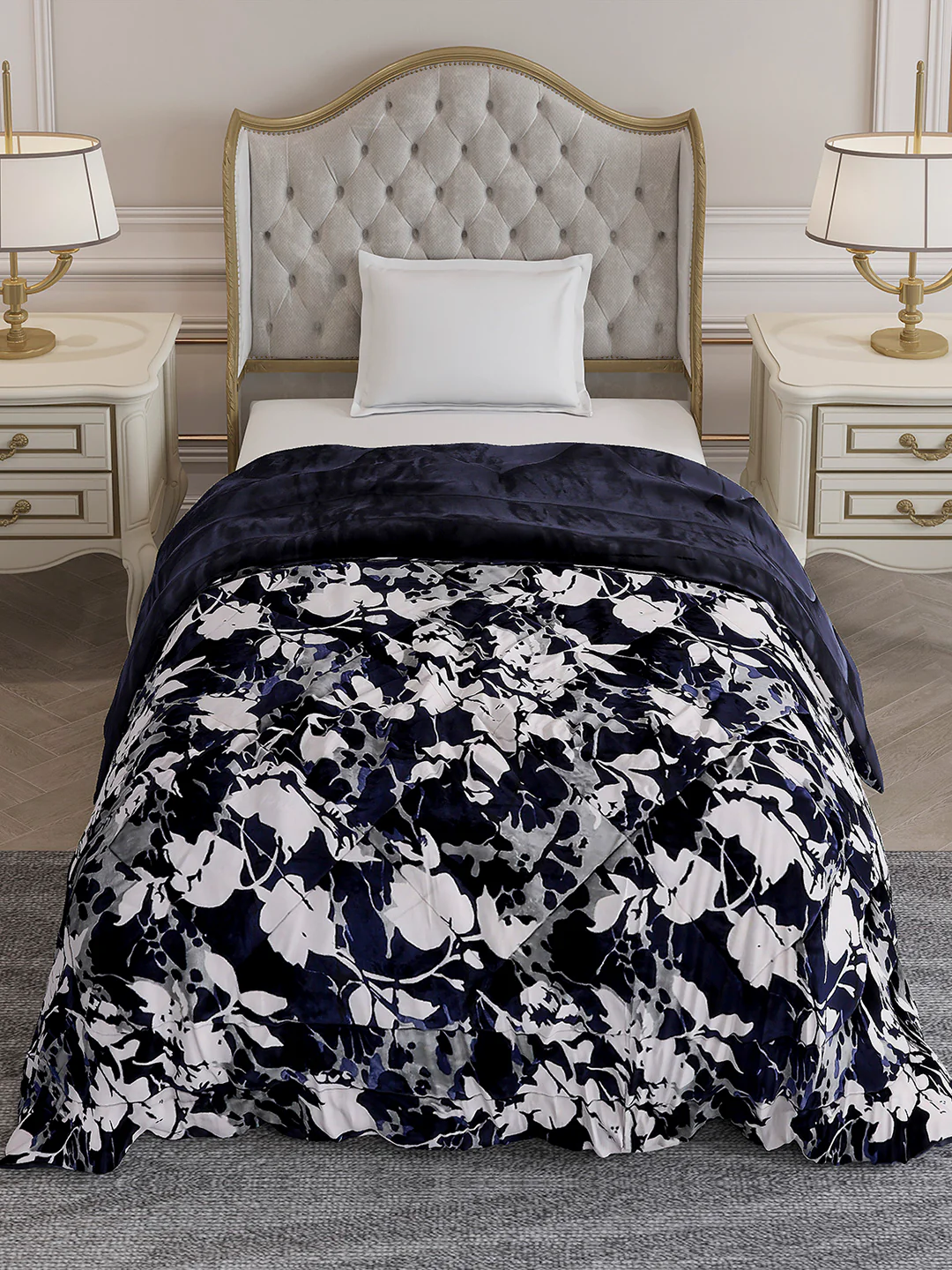 Printed Single Bed 1155 GSM Comforter for Winter - (Dixie) - Image 3