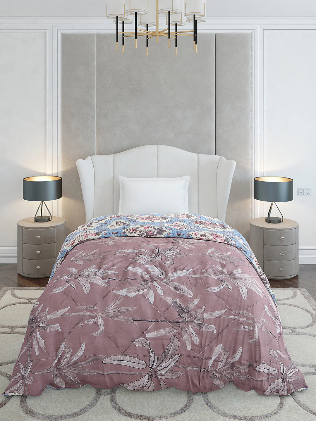 Printed Single Bed 120 GSM Comforter for AC Room - (Marvla) - Image 2