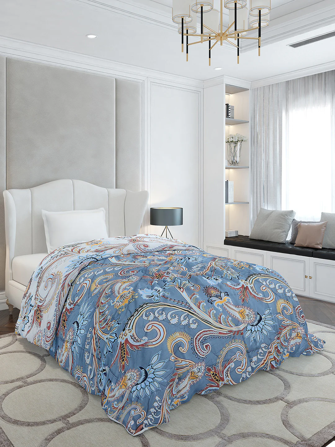 Printed Single Bed 120 GSM Comforter for AC Room - (Marvla) - Image 4