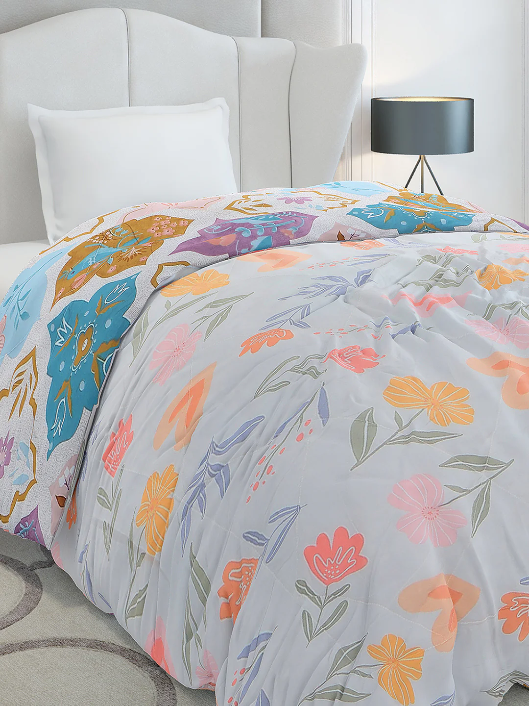 Printed Single Bed 120 GSM Comforter for AC Room - (Marvla) - Image 6