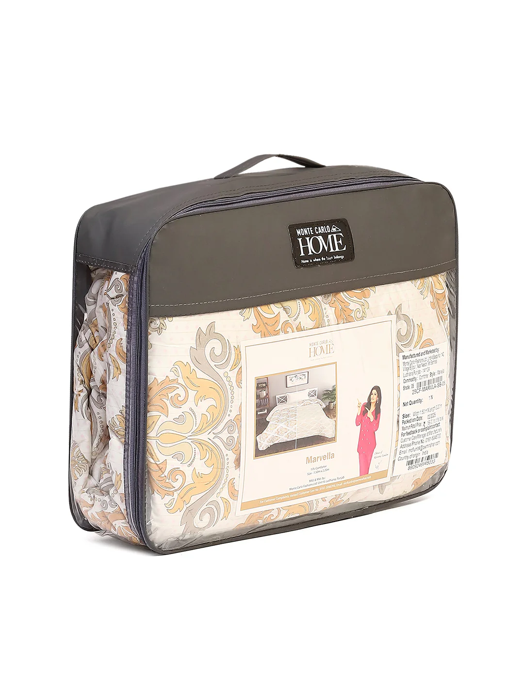 Printed Single Bed 120 GSM Comforter for AC Room - (Marvla) - Image 12