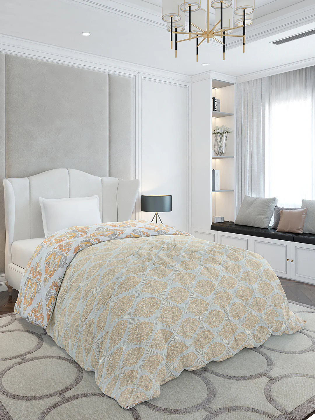 Printed Single Bed 120 GSM Comforter for AC Room - (Marvla) - Image 5