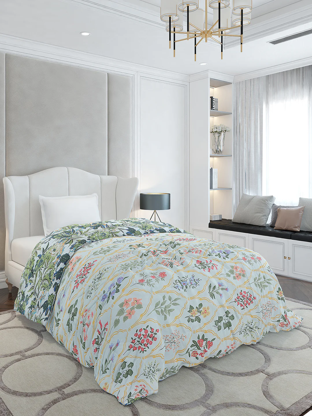 Printed Single Bed 120 GSM Comforter for AC Room - (Marvla) - Image 5