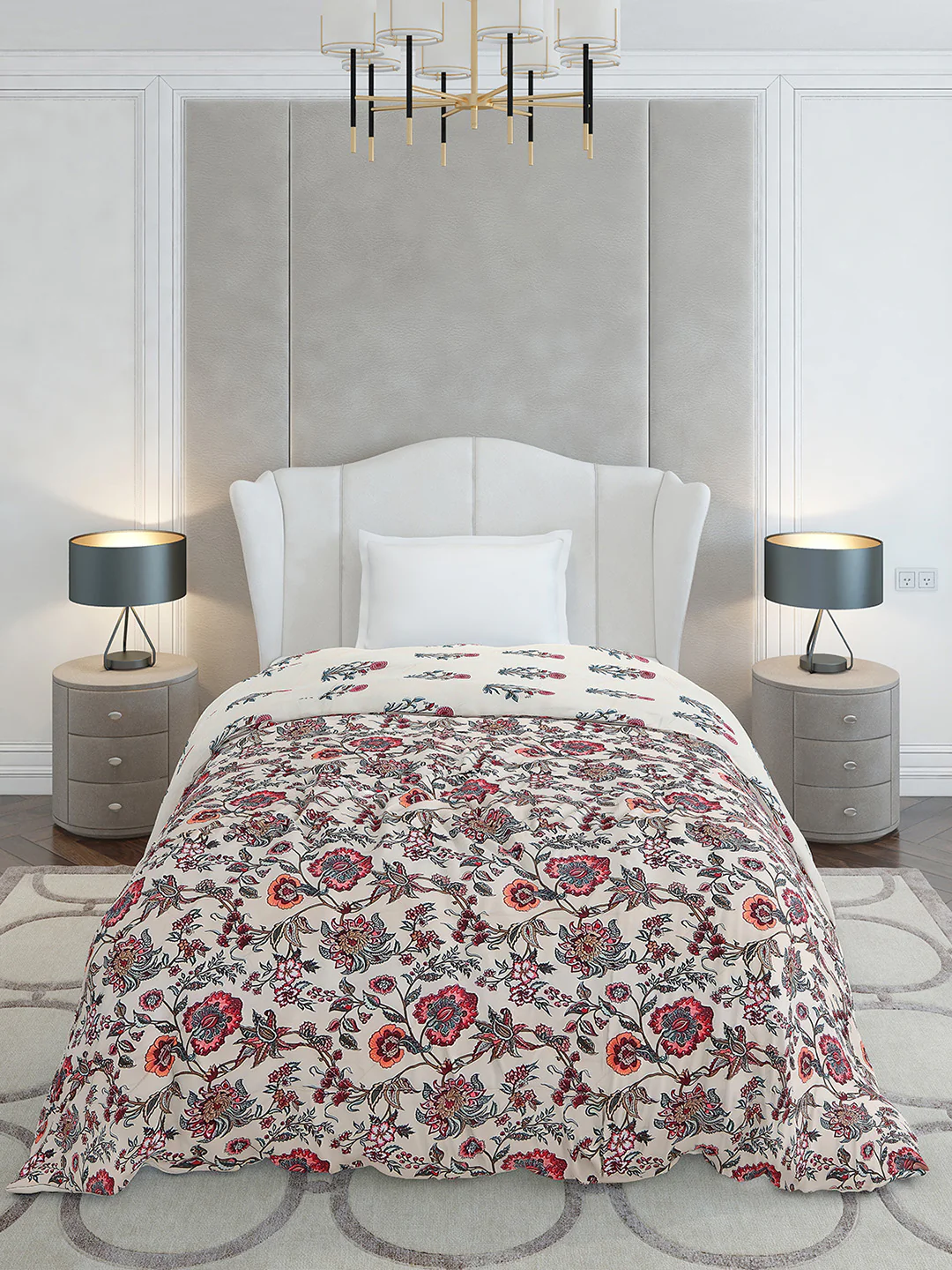 Printed Single Bed 120 GSM Comforter for AC Room - (Marvla) - Image 2