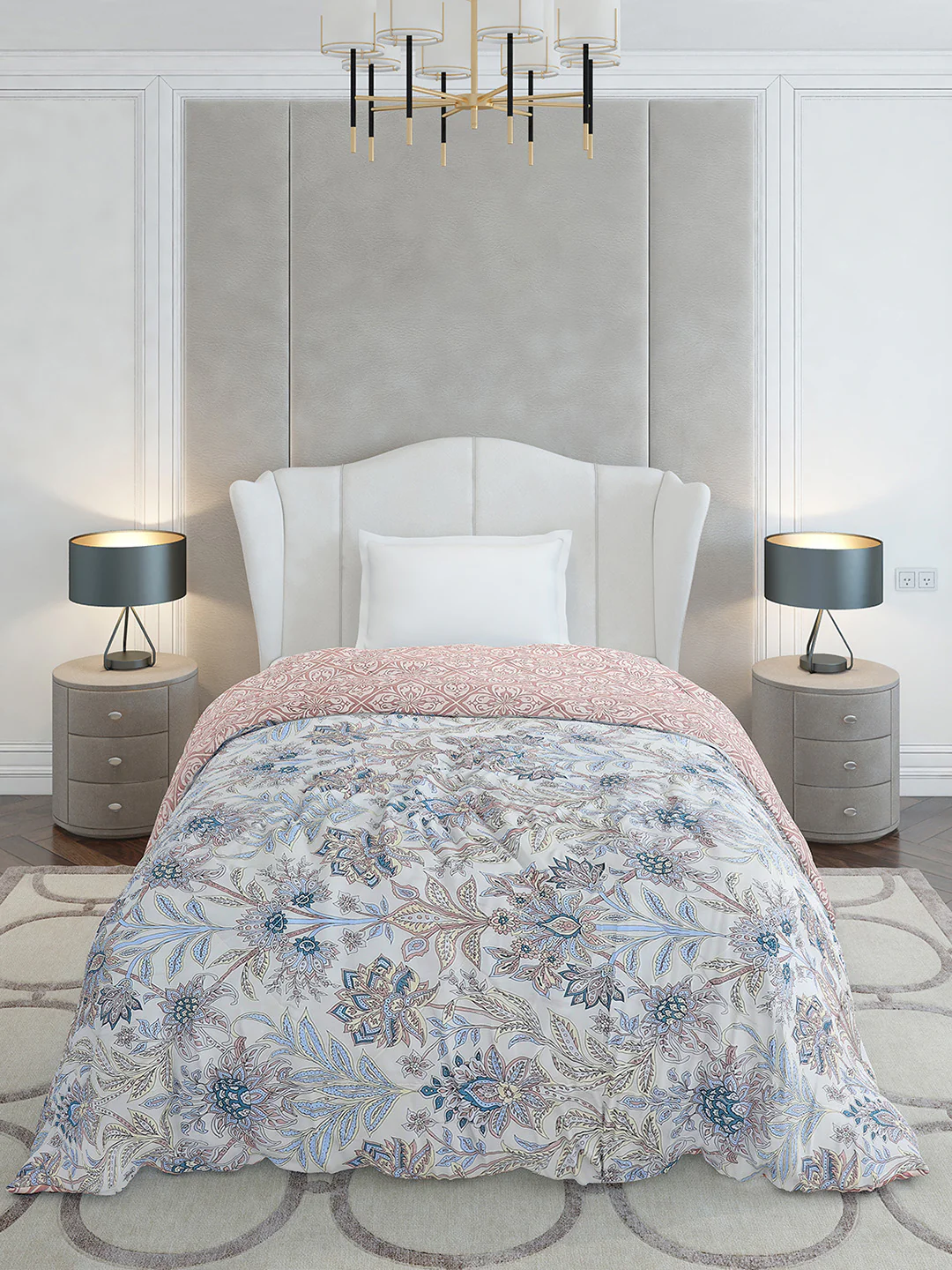Printed Single Bed 120 GSM Comforter for AC Room - (Marvla) - Image 2