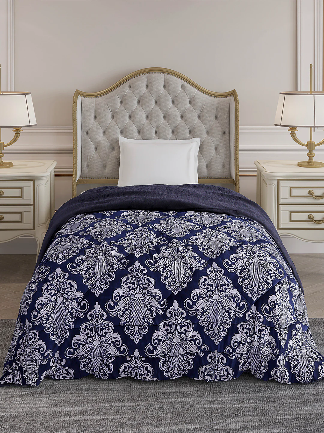 Printed Single Bed 210 GSM Comforter for Mild Winter (Nixie), Weight 660 gm - Image 2