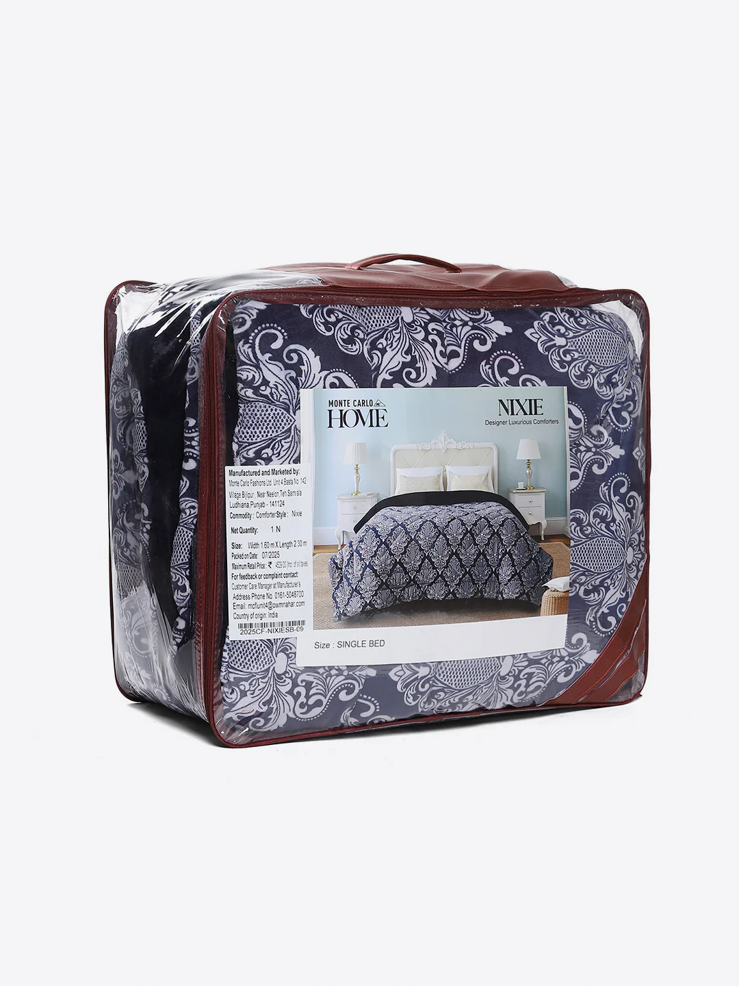 Printed Single Bed 210 GSM Comforter for Mild Winter (Nixie), Weight 660 gm - Image 8