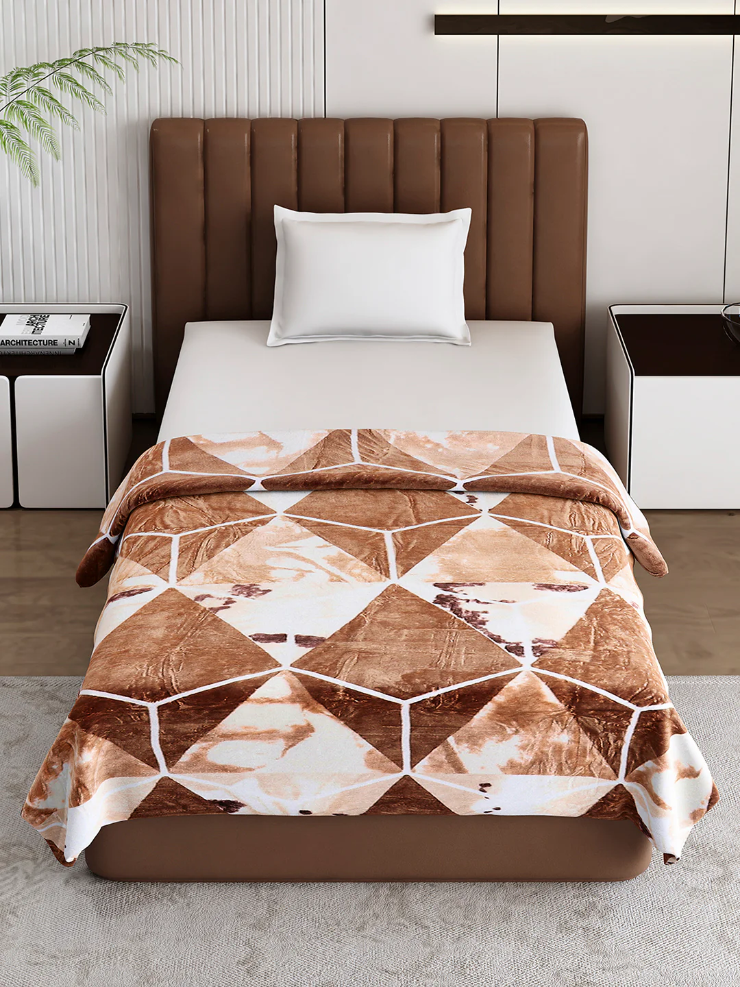Printed Single Bed 233 GSM Blanket for AC Room - (Fuzzy) - Image 2