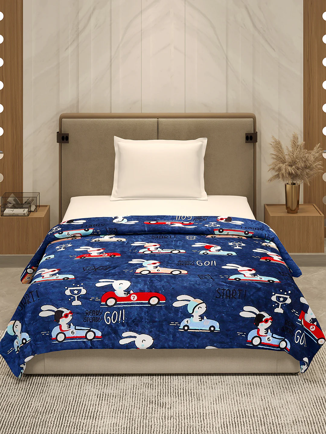Printed Single Bed 290 GSM Blanket for AC Room - (Ellis) - Image 3