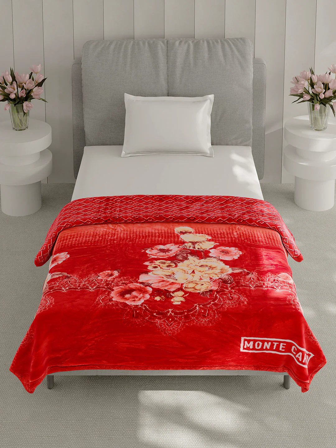 Printed Single Bed 3 Ply, 909 GSM Blanket for Heavy Winter - (Umang) - Image 3