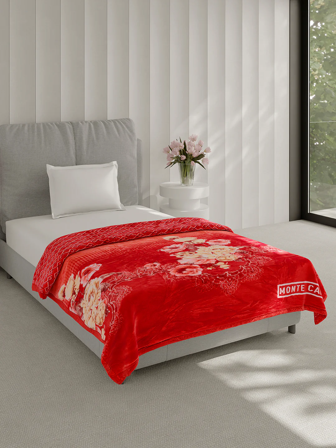 Printed Single Bed 3 Ply, 909 GSM Blanket for Heavy Winter - (Umang) - Image 4