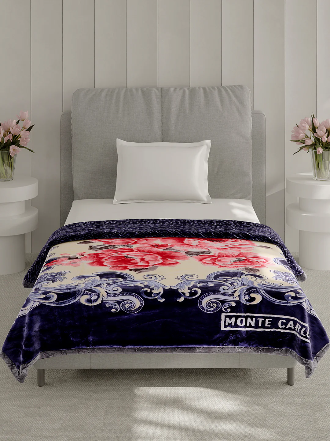 Printed Single Bed 3 Ply, 909 GSM Blanket for Heavy Winter - (Umang) - Image 2