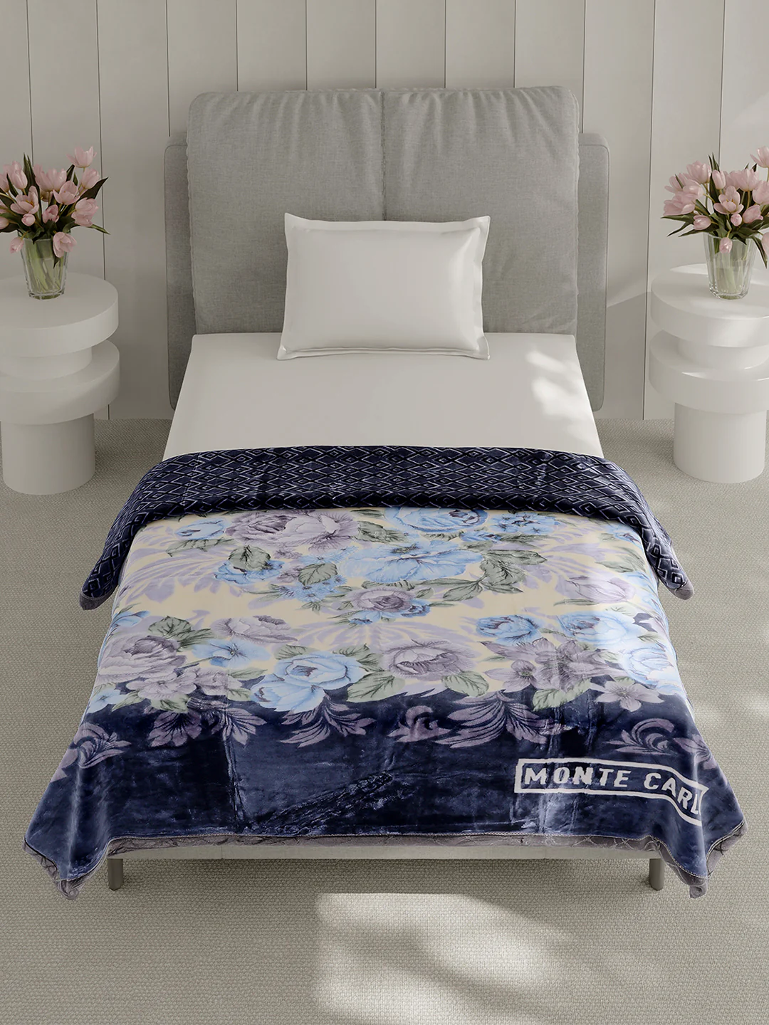 Printed Single Bed 3 Ply, 909 GSM Blanket for Heavy Winter - (Umang) - Image 3
