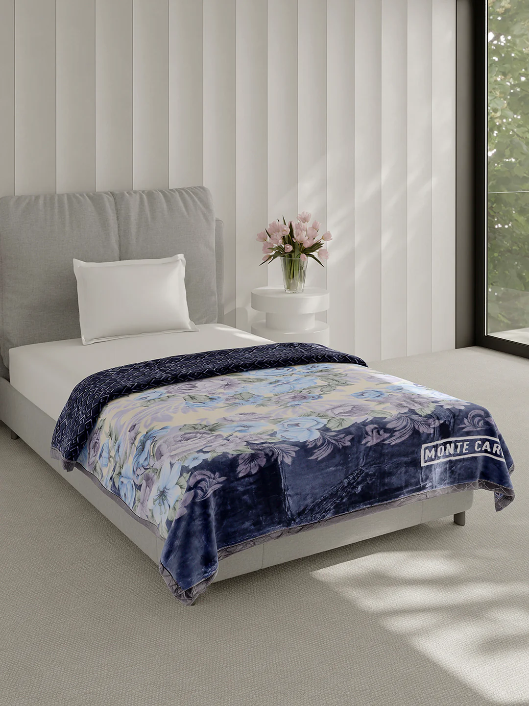 Printed Single Bed 3 Ply, 909 GSM Blanket for Heavy Winter - (Umang) - Image 4
