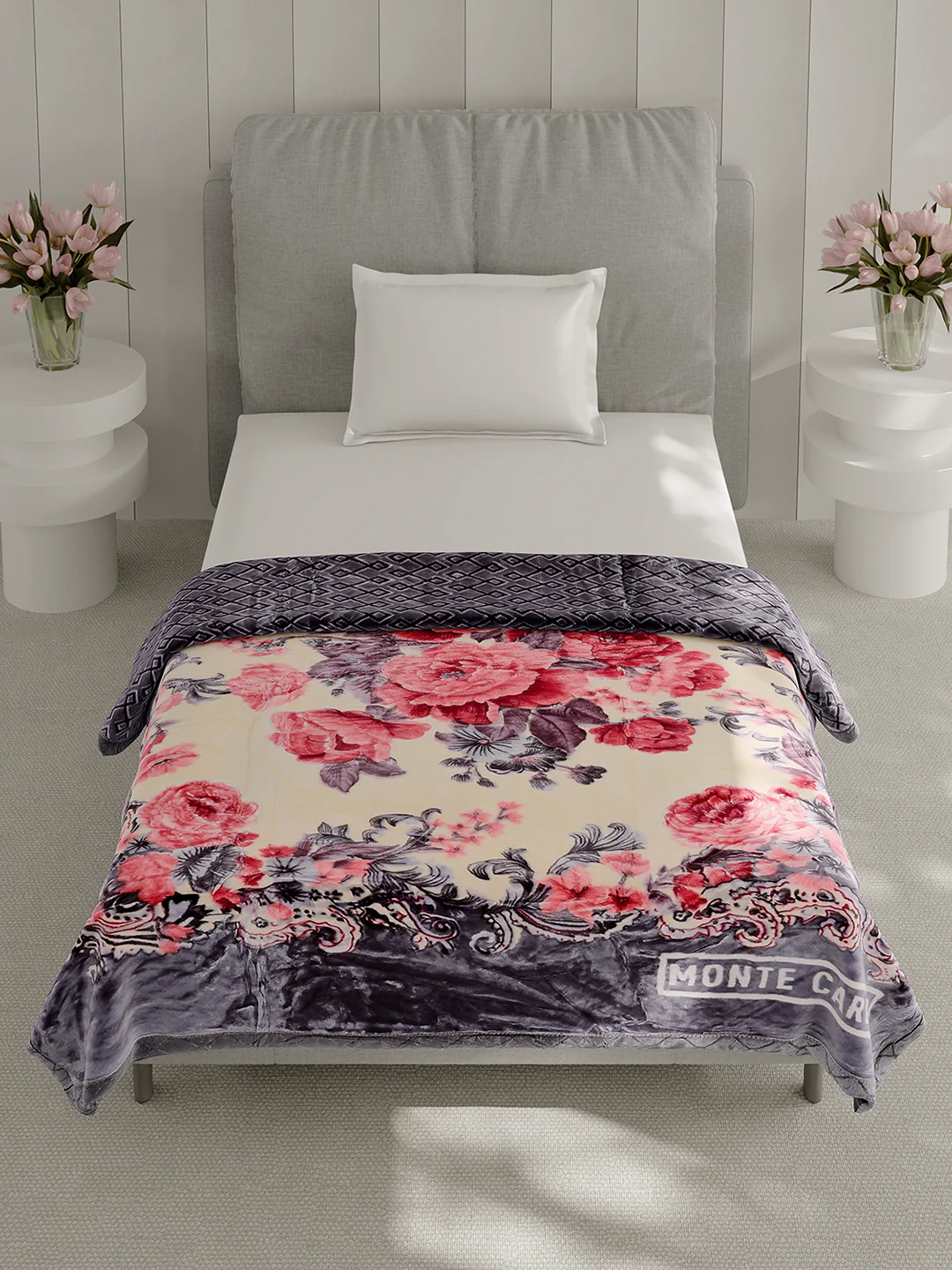Printed Single Bed 3 Ply, 909 GSM Blanket for Heavy Winter - (Umang) - Image 3