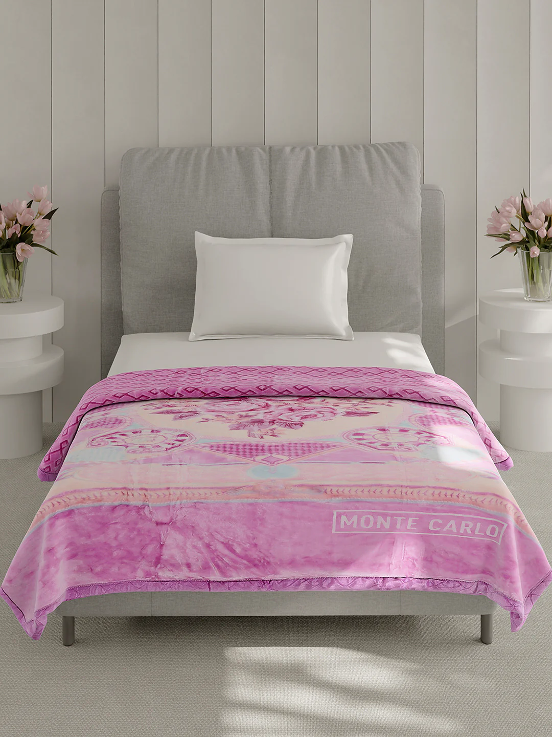 Printed Single Bed 3 Ply, 909 GSM Blanket for Heavy Winter - (Umang) - Image 2