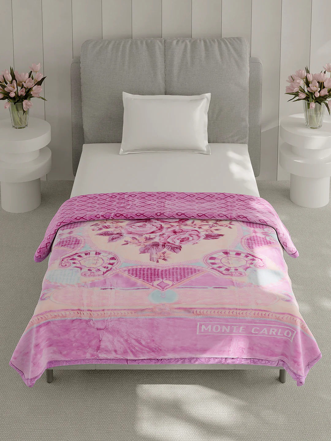 Printed Single Bed 3 Ply, 909 GSM Blanket for Heavy Winter - (Umang) - Image 3