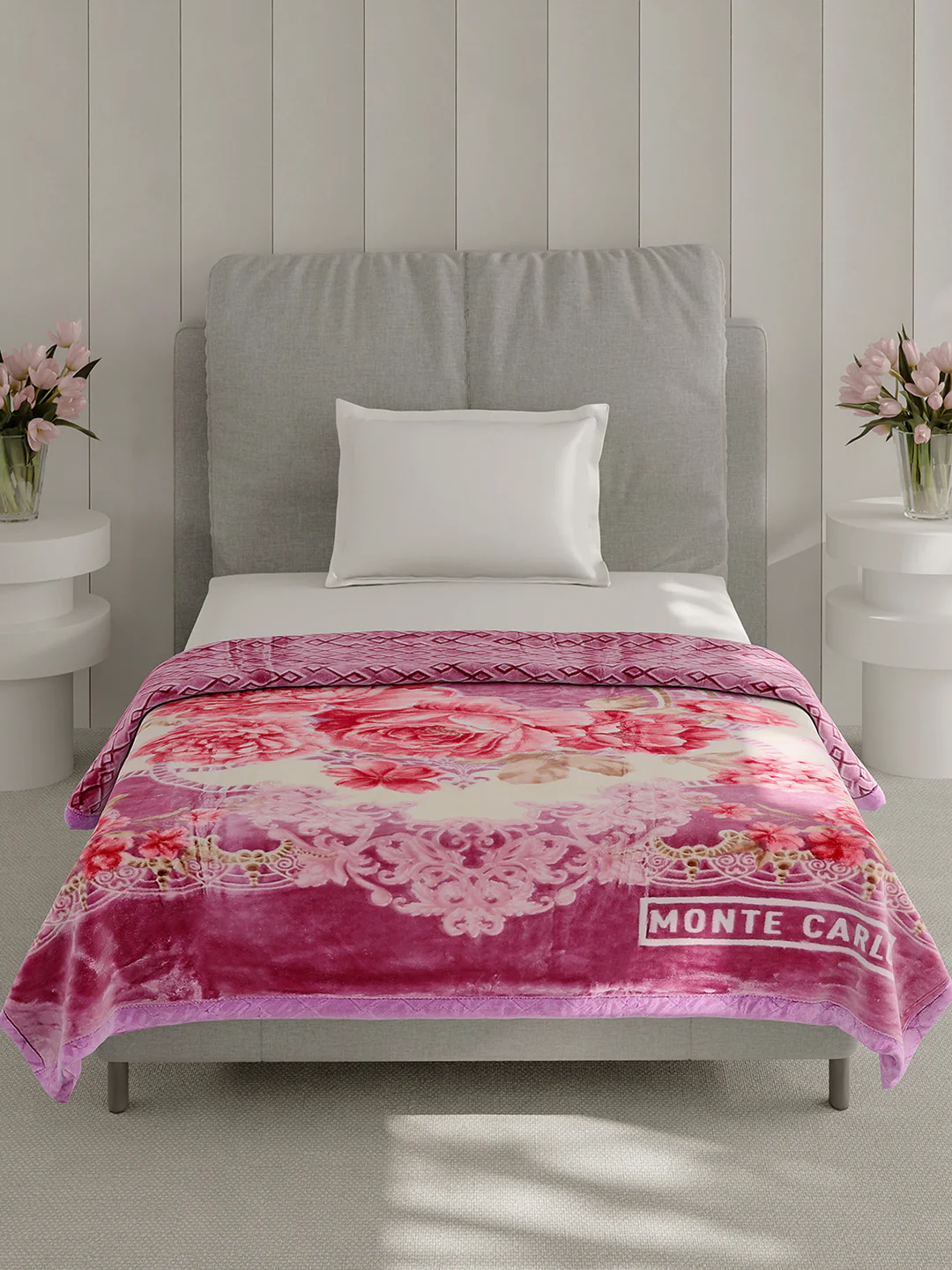 Printed Single Bed 3 Ply, 909 GSM Blanket for Heavy Winter - (Umang) - Image 2