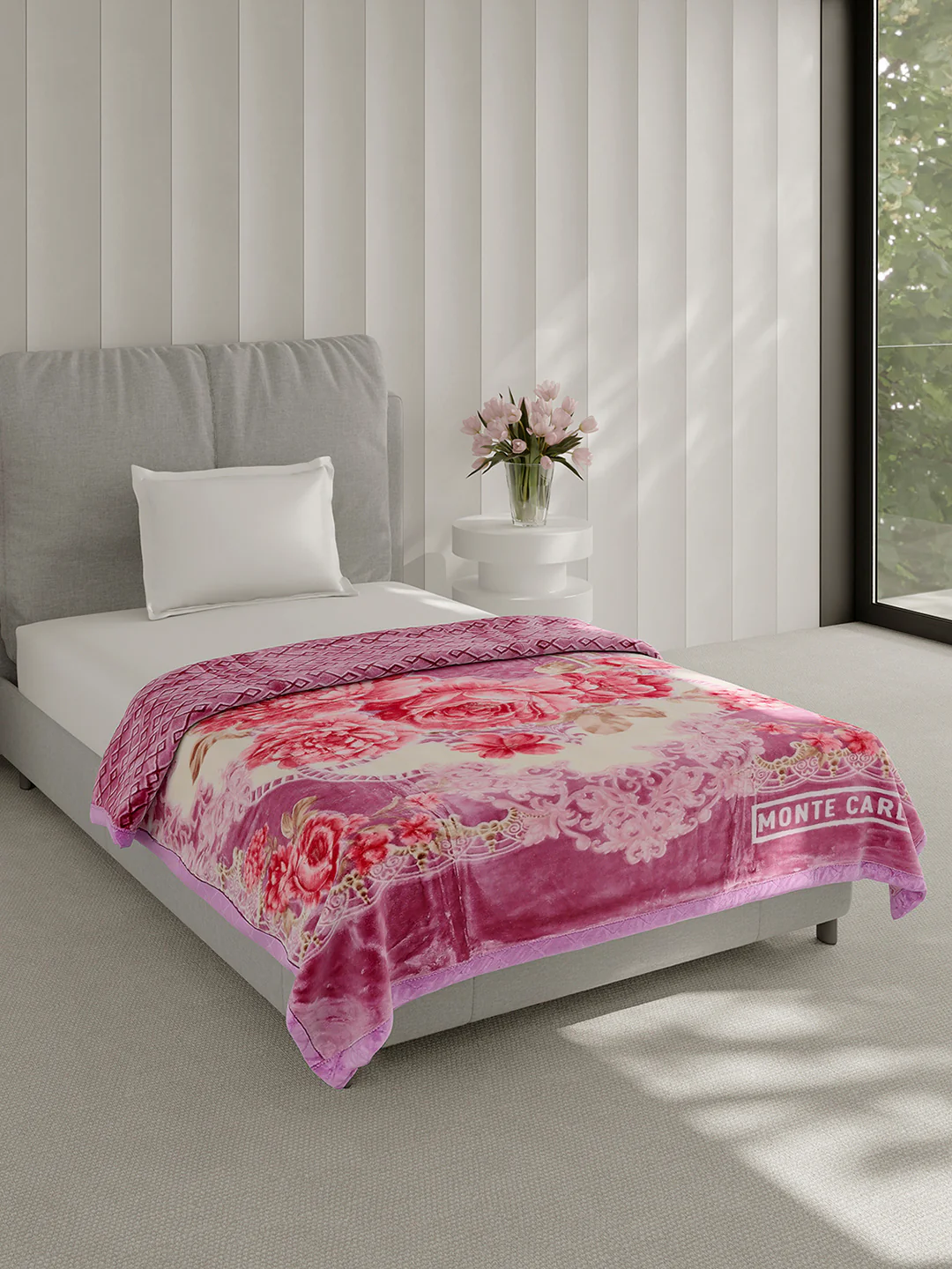 Printed Single Bed 3 Ply, 909 GSM Blanket for Heavy Winter - (Umang) - Image 4