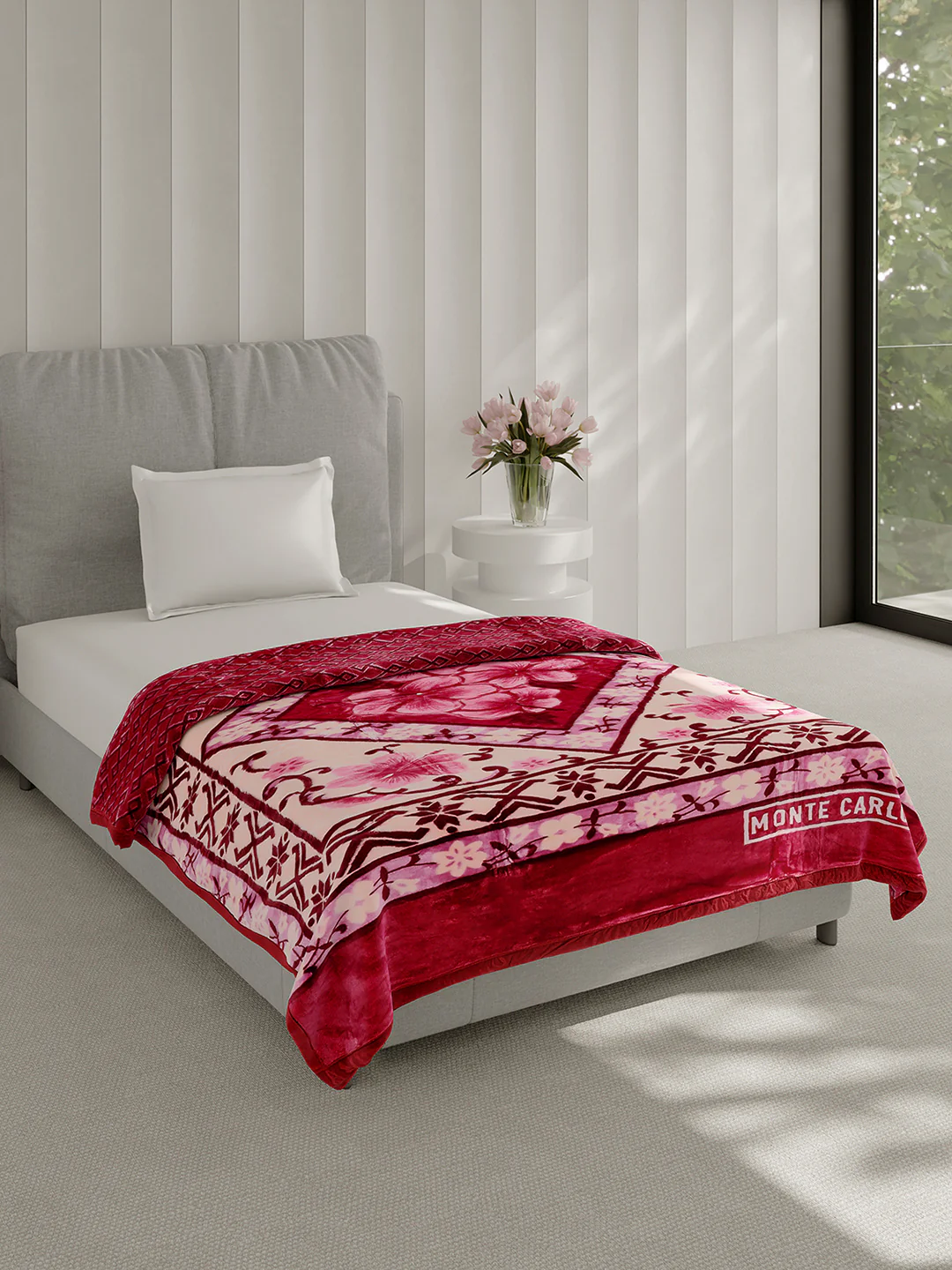 Printed Single Bed 3 Ply, 909 GSM Blanket for Heavy Winter - (Umang) - Image 4