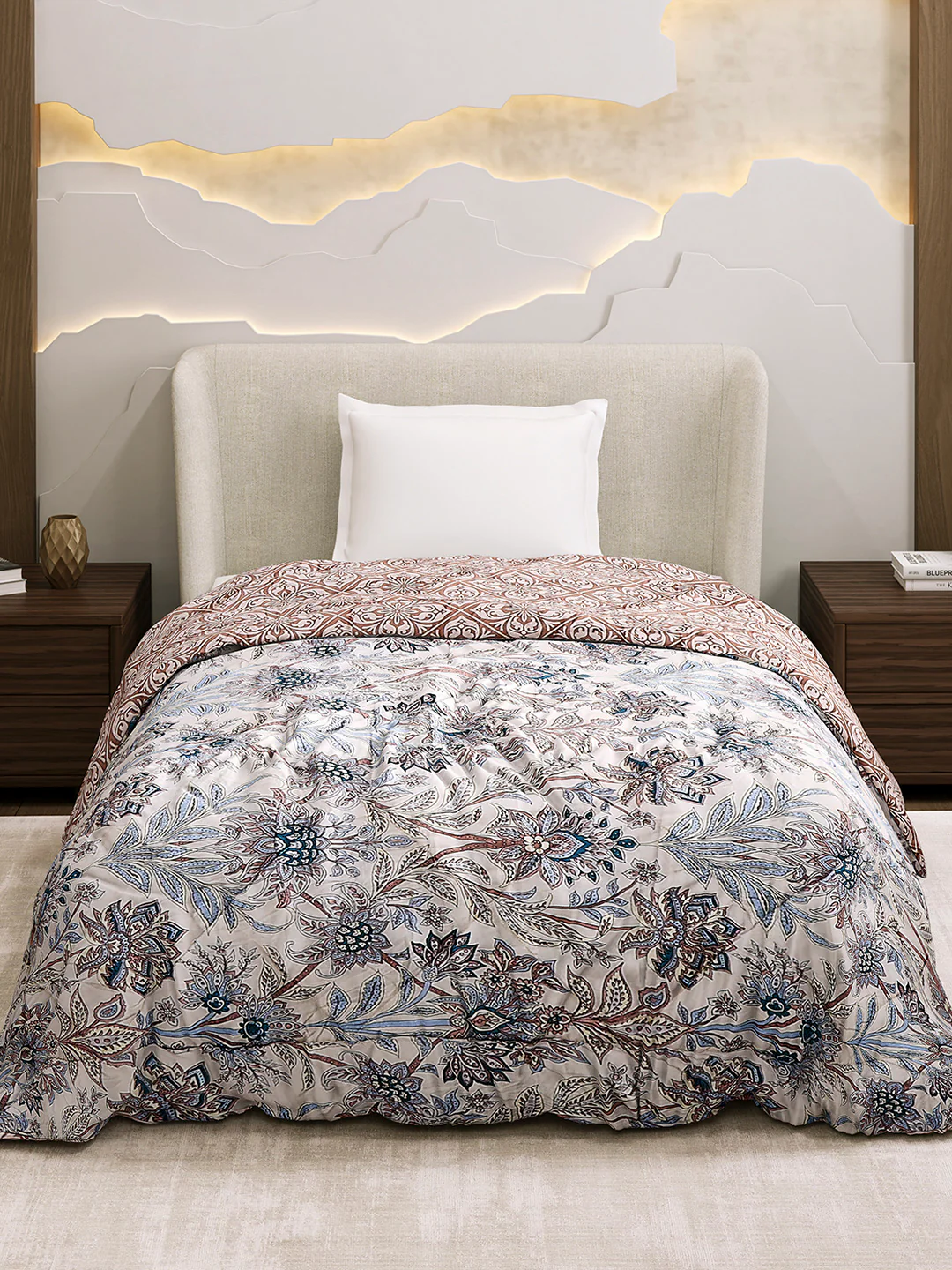 Printed Single Bed 3 Ply Comforter for AC Room - (Marvella) - Image 2