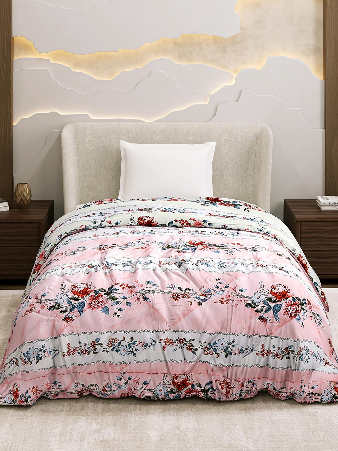 Printed Single Bed 3 Ply Comforter for AC Room - (Marvella) - Image 2