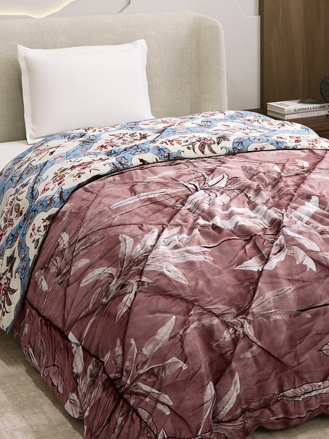Printed Single Bed 3 Ply Comforter for AC Room - (Marvella) - Image 6