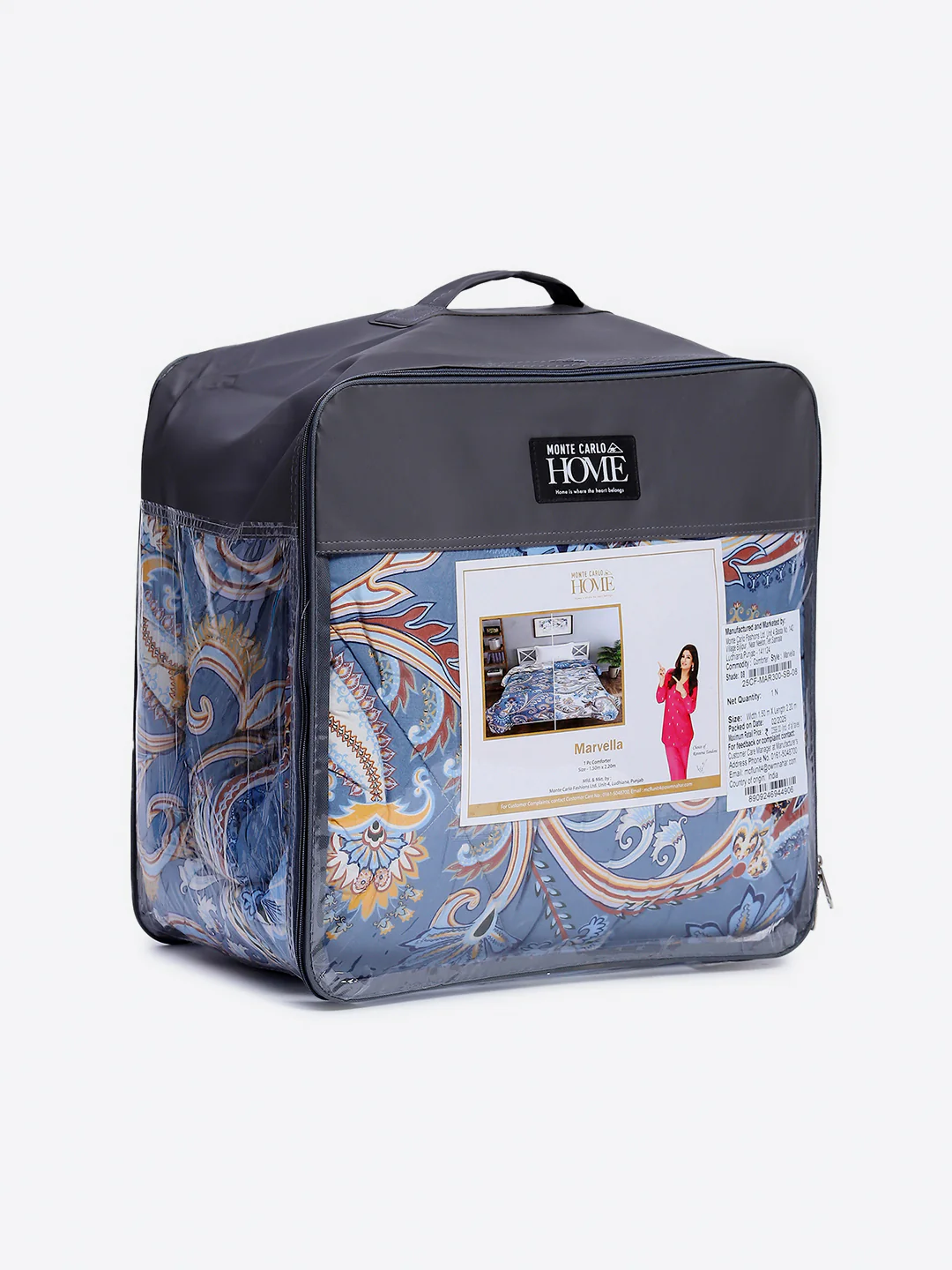 Printed Single Bed 3 Ply Comforter for AC Room - (Marvella) - Image 11