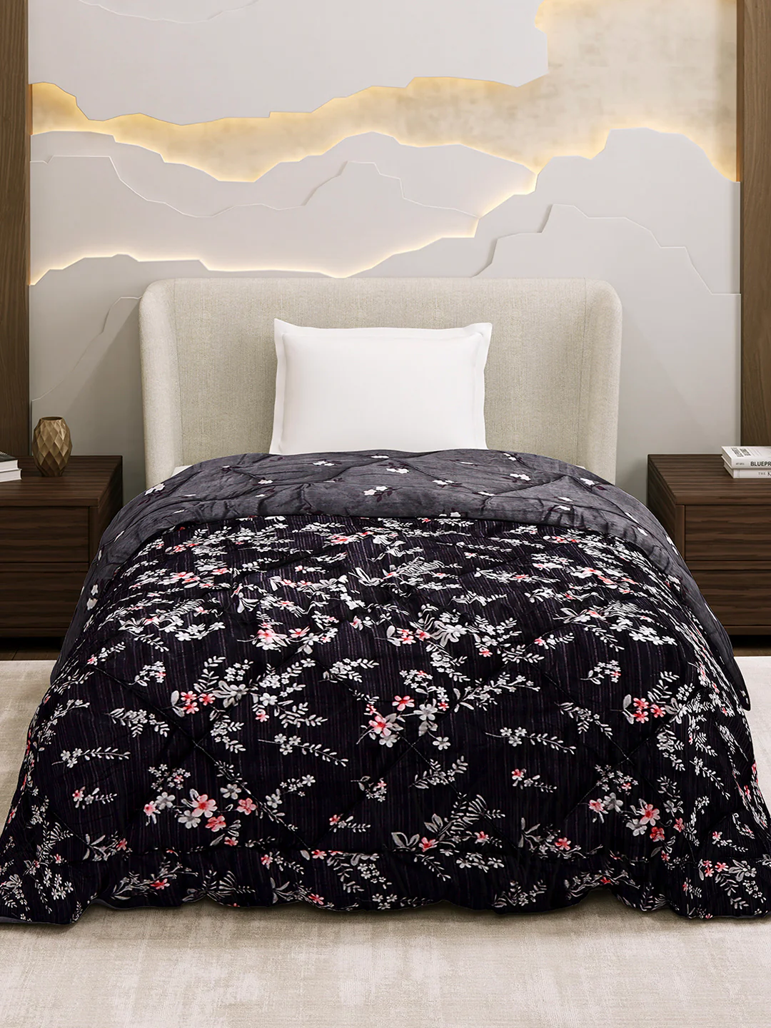 Printed Single Bed 3 Ply Comforter for AC Room - (Marvella) - Image 2