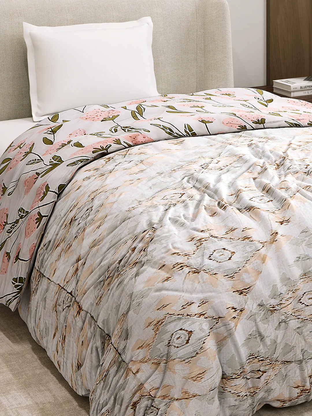 Printed Single Bed 3 Ply Comforter for AC Room - (Marvella) - Image 6