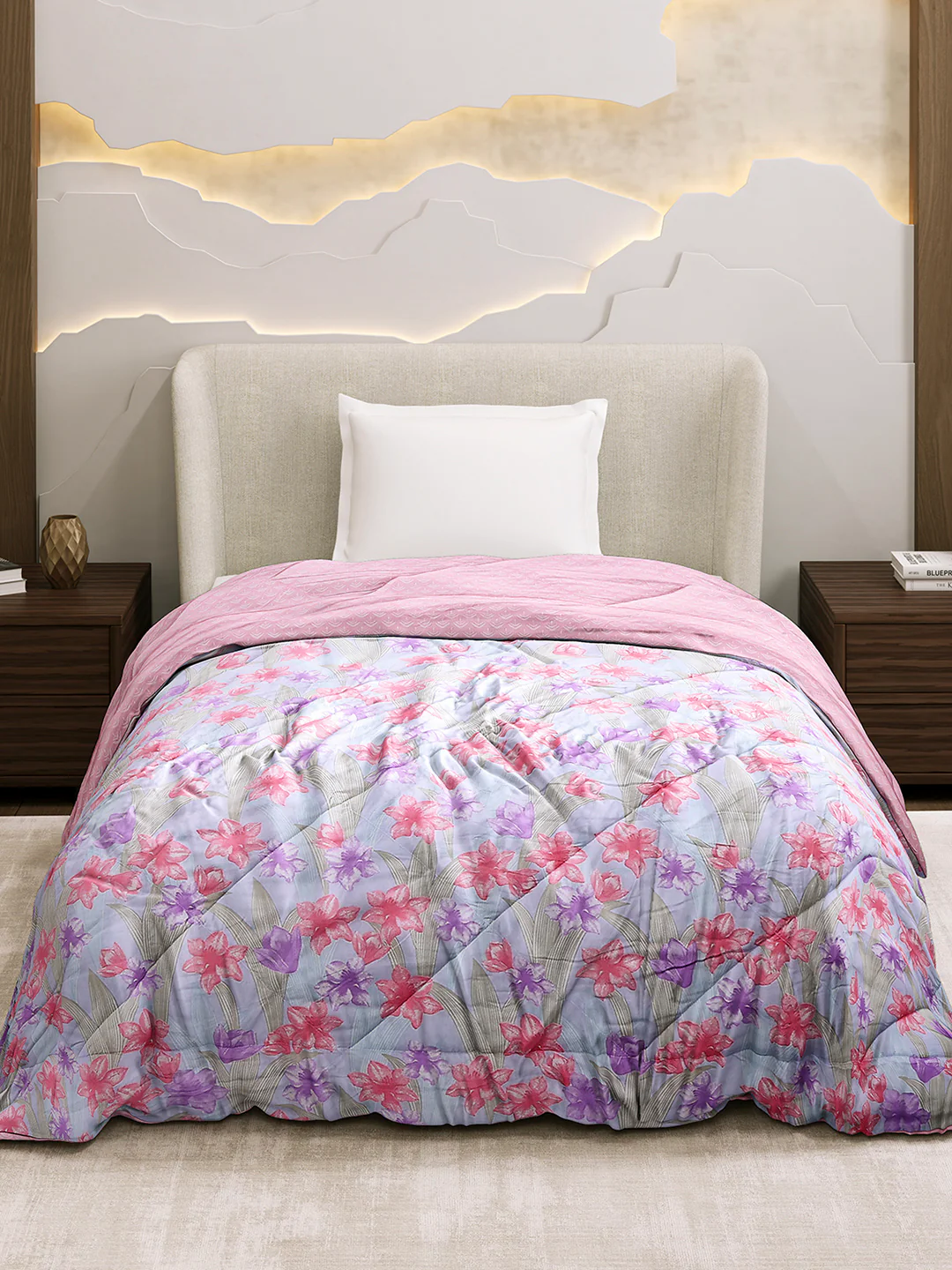 Printed Single Bed 3 Ply Comforter for AC Room - (Marvella) - Image 2