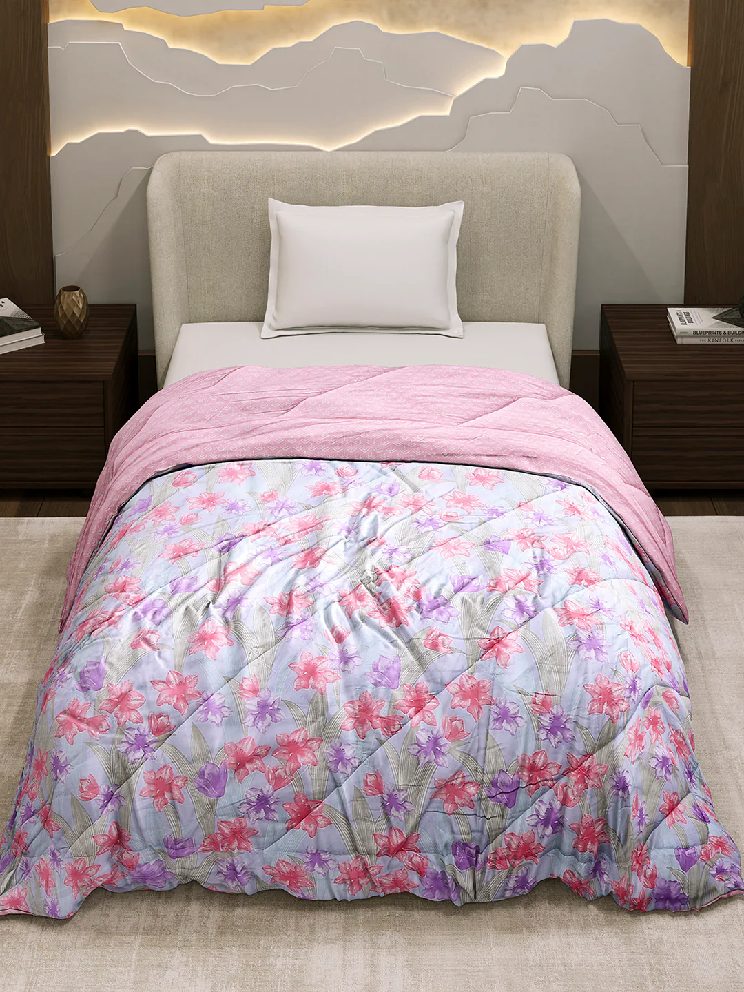 Printed Single Bed 3 Ply Comforter for AC Room - (Marvella) - Image 3