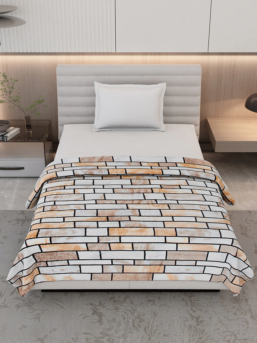 Printed Single Bed 300 GSM Blanket for AC Room - (Blubell) - Image 2