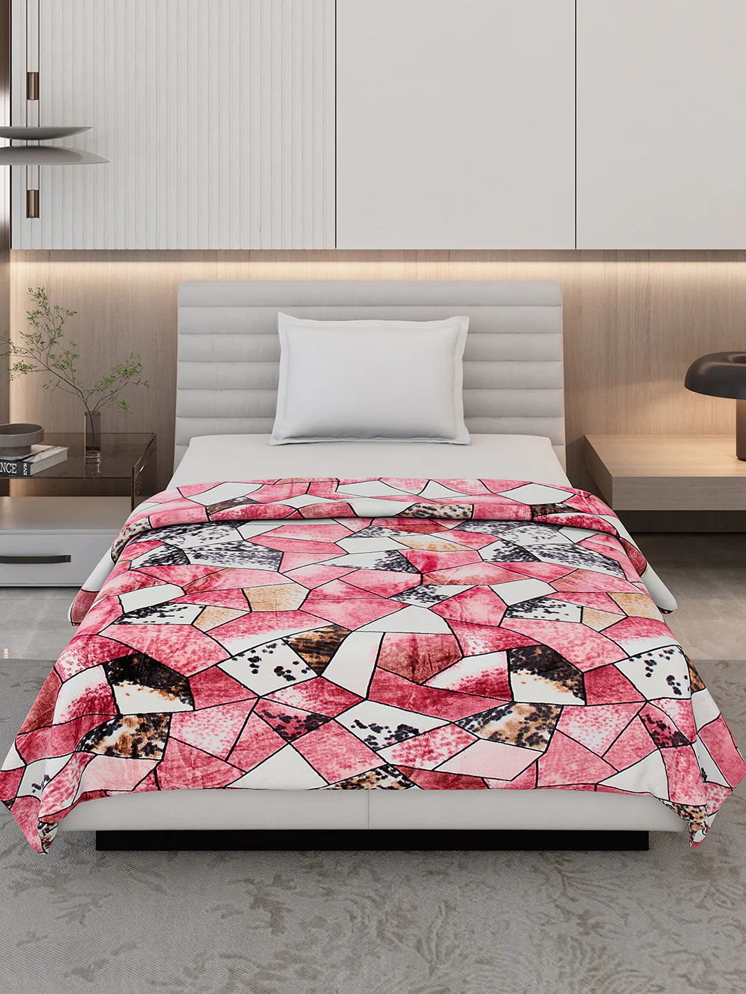 Printed Single Bed 300 GSM Blanket for AC Room - (Blubell) - Image 3