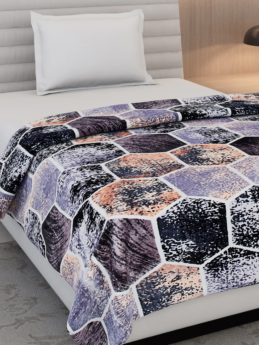 Printed Single Bed 300 GSM Blanket for AC Room - (Blubell) - Image 4