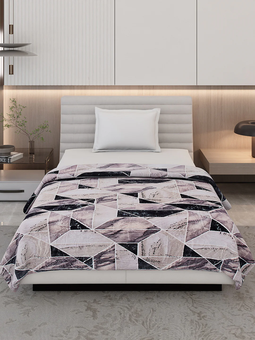 Printed Single Bed 300 GSM Blanket for AC Room - (Blubell) - Image 3