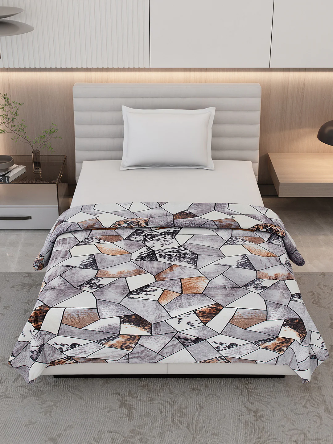 Printed Single Bed 300 GSM Blanket for AC Room - (Blubell) - Image 2